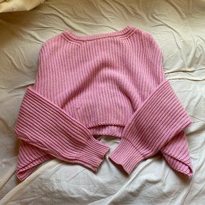 Cropped Pink Sweater
